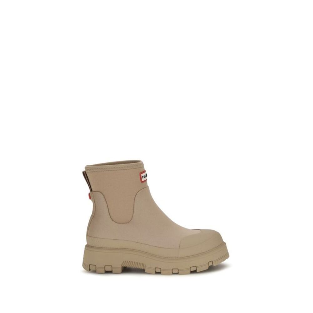 Hunter Beige Rubber Chelsea Women's Boots